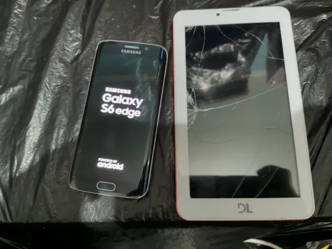 Samsung s6 edge 32GB e tablet DL de brinde favor leia o anúncio para peças!