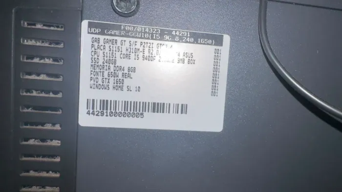 Pc gamer i5 gtx 1650