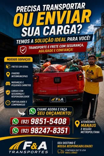 Fretes, mudanças, cargas, transportes e viagens intermunicipais