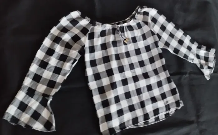 Blusa xadrez infantil