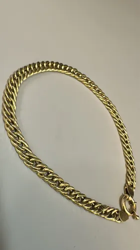 Pulseira gourmet OURO 18k 750
