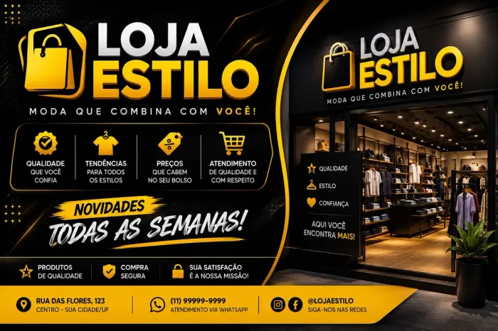 Criação de banners e anúncio para lojas
