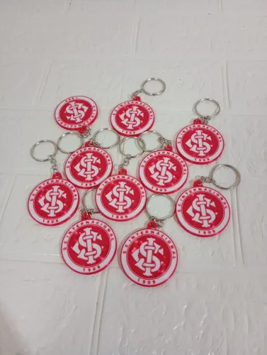 Kit com 10 chaveiros 3D do SC INTERNACIONAL