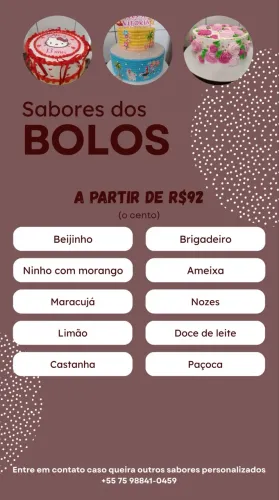 Bolos de festa