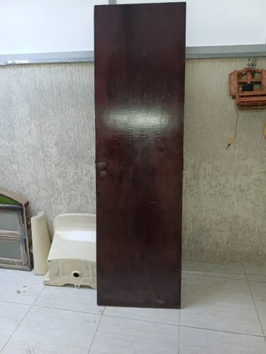 PORTA DE MADEIRA PARA BANHEIRO - 0,60 x 2,10 m com ou sem batente