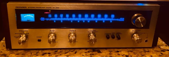 Receiver Pionner SX 424 e Câmara de Eco (Reverber) Pionner SR-202W ambos da década de 70