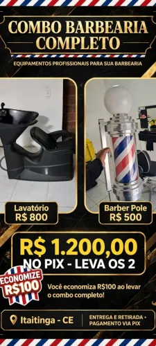 Barber pole e lavatório!