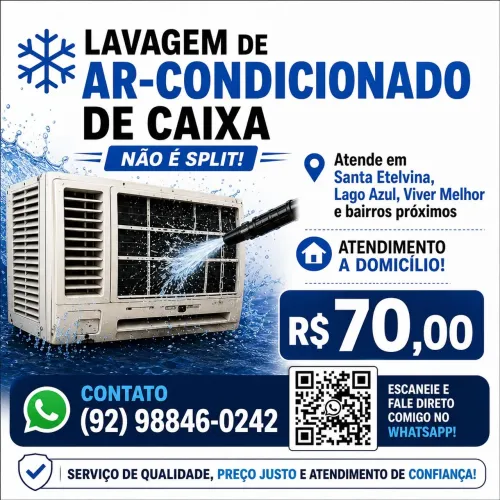 Limpeza de ar condicionado de caixa
