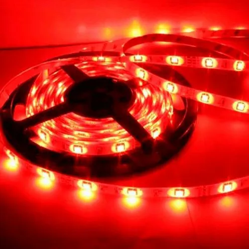Fita Led 5050 Vermelha Rolo Com 5m 60 Leds Sem Fonte