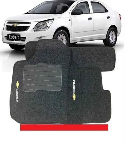 Jogo Tapete Carpete Cobalt Grafite 4 pcs pbvft pjpcu