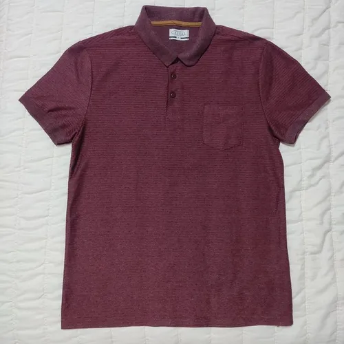 Camisa polo masculina vinho P
