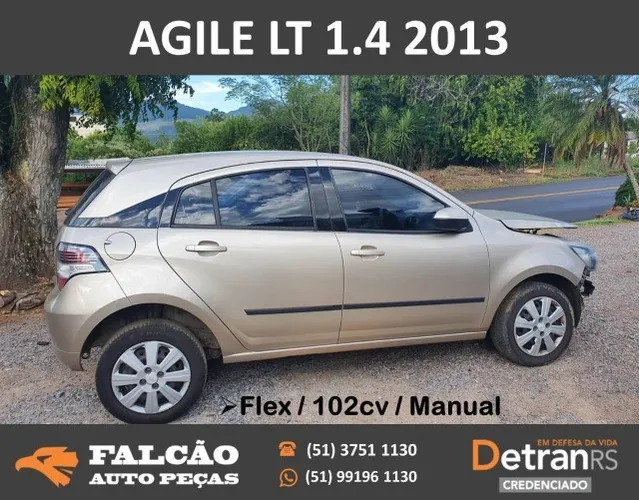 sucata gm agile 1.4 ano 2013 em peças