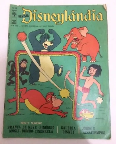 Revista Antiga Disney Lândia Branca De Neve Cinderela, Dumbo