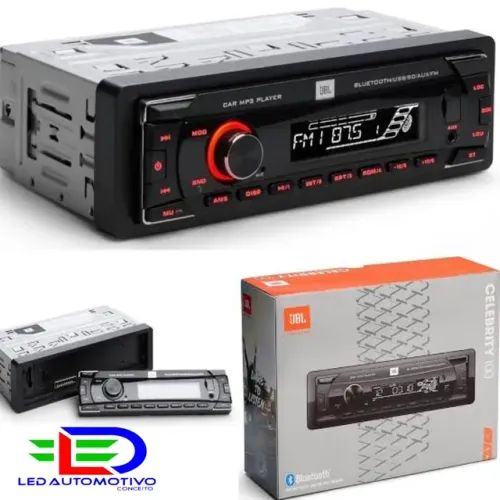 Auto Rádio JBL Celebrity 100 Bluetooth e USB