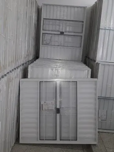 Veneziana 6 Fls 100X100 Alumínio branco- frete a/c