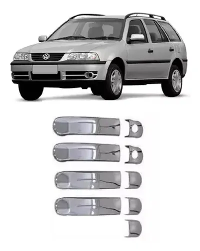 Aplique Volkswagen Gol G3 G4 - Maçaneta Cromada 4Pt - 08.006
