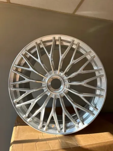 Rodas Gisa FFT6800 P/ Porsche GT3 Aço Escovado - 20x9,5 e 21x12,5 Offset 45 e 48