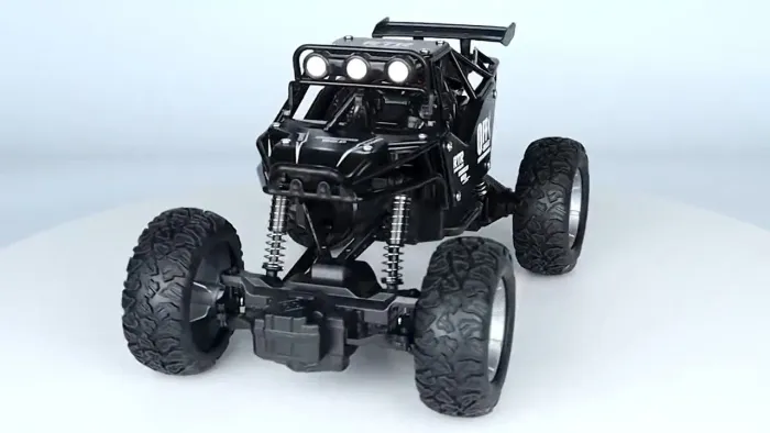 Carro de controle remoto com luzes LED, buggy