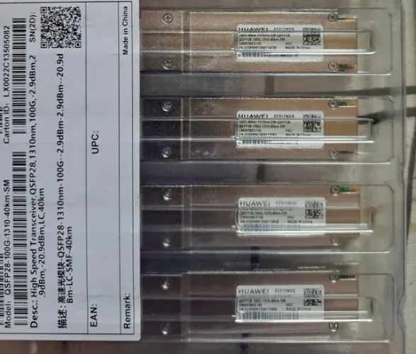 1 par gbic Huawei 100gb 40km novo loja!