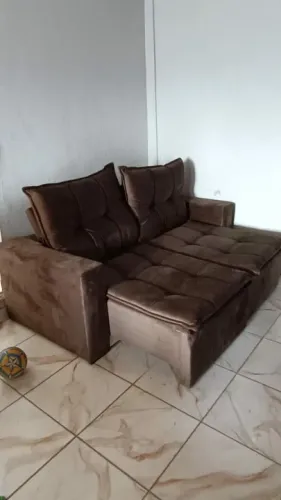 Sofá retrátil reclinável peça nova 2 metros