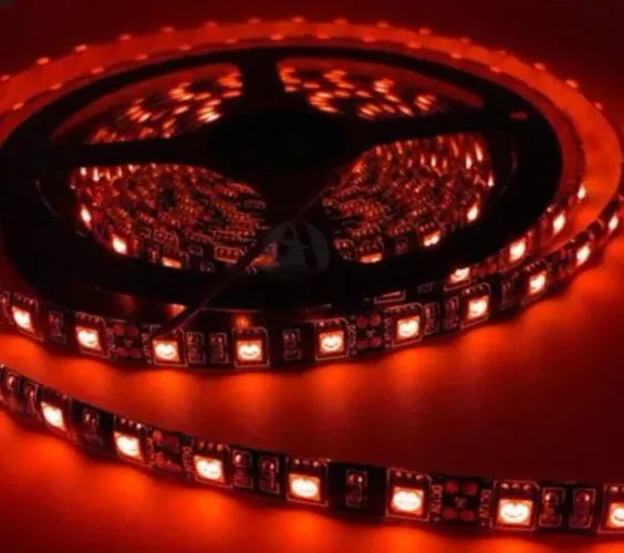 Fita Led 5050 Ip66 - Vermelho - Com Silicone 1 Metro de Arduino Automação COD-CP424 Robo