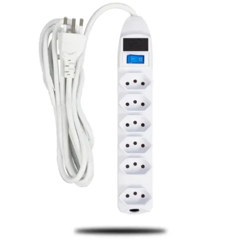 Multitomadas 6 Tomadas Branco Novo
