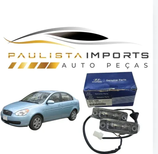 Lanterna Placa Hyundai Accent 2007 2008 2009 2010 Novo Original