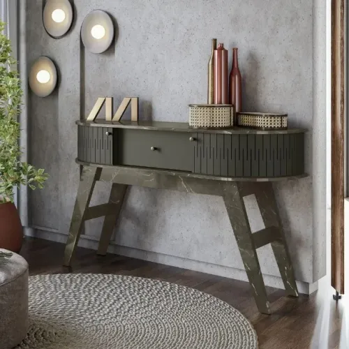 Aparador estoril moderno jade oliva (frete gratis)