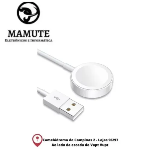 Carregador Magnético Watch Compatível Relógio Apple Series Cor Branco