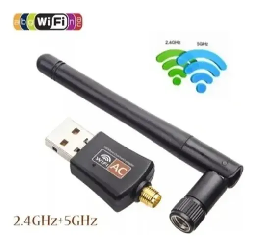 Adaptador Wifi Usb Dual Band Ac 600 5g Antena