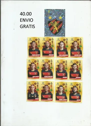 figurinhas sport - campeonato brasileiro 2023 - time completo album