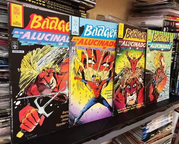 Badger Alucinado completo em 4 vol, ano de 1991, Editora Abril