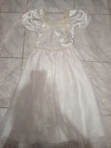 Vestido de festa infantil branco-Para alugar 