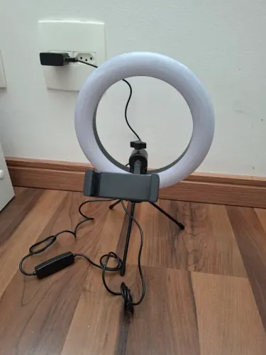 Ring Light com apoio para celular