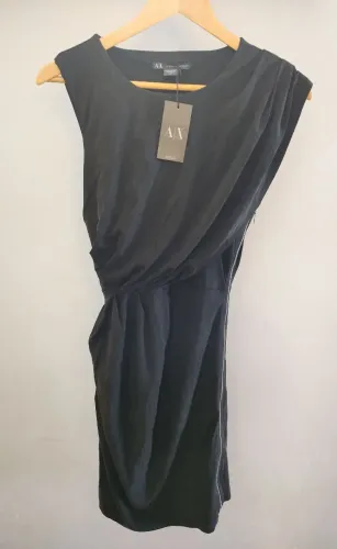 Vestido Armani Exchange preto noite tamanho P original, novo, com TAG