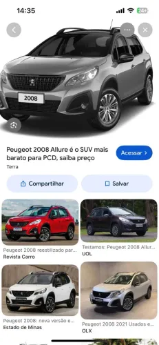 SUCATA PEUGEOT 2008 2020