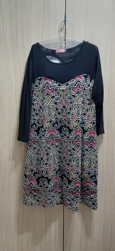 Vestido de festa com Mangas 3/4