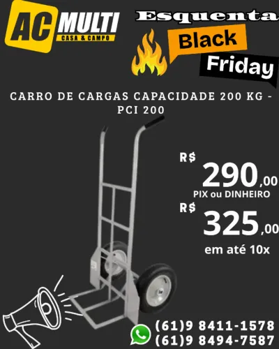 Carro de cargas capacidade 200 Kg - PCI 200