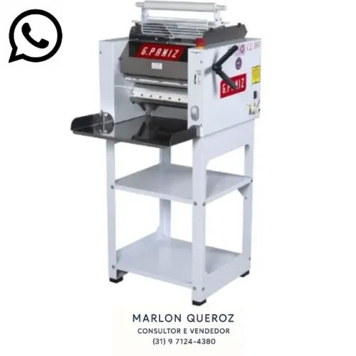 Cilindro de Massas G-Paniz Bandeja Em Aço Inox Bivolt