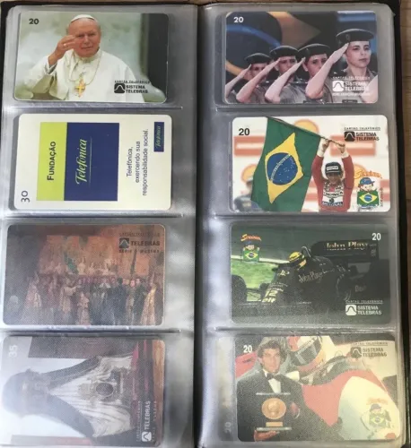 Coleção de cartão telefônico 