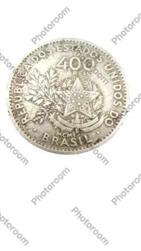 Moeda de 400 Réis 1901 níquel 