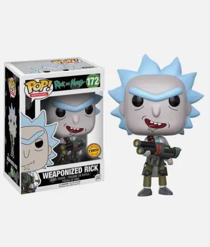 Boneco Pop Animation - Rick And Morty Weaponized Rick - Versão Chase