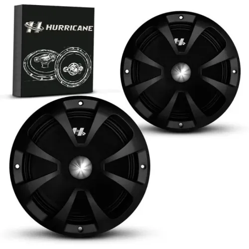 PAR DE WOOFERS 8" HURRICANE MB800 600 WATTS