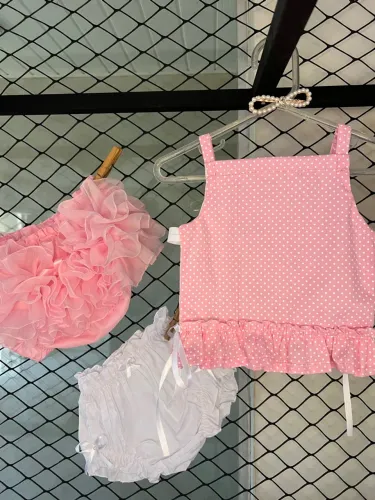 Conjunto Infantil menina com Babados