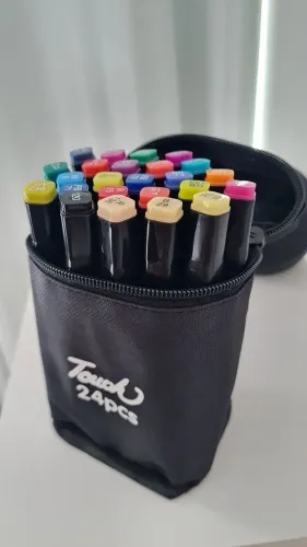 KIT ESTOJO DE CANETAS 24 CORES  (TOUCH) 