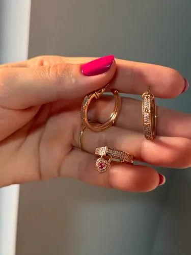 Conjunto de brinco e anel VIVARA