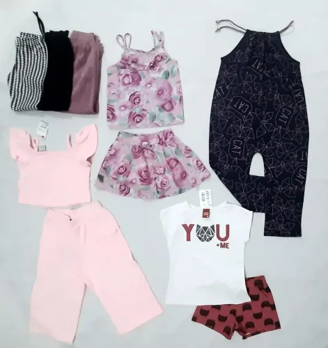 Lote Menina 10 Peças Top Marcas Tm 06 NOVO