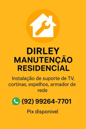 Instalação de suporte fixo de tv