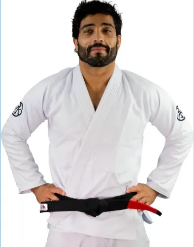 Kimono Trançado Keiko A3 Branco (Novo na Etiqueta)