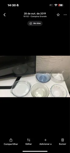 Sopeiras de vidro tamanho G